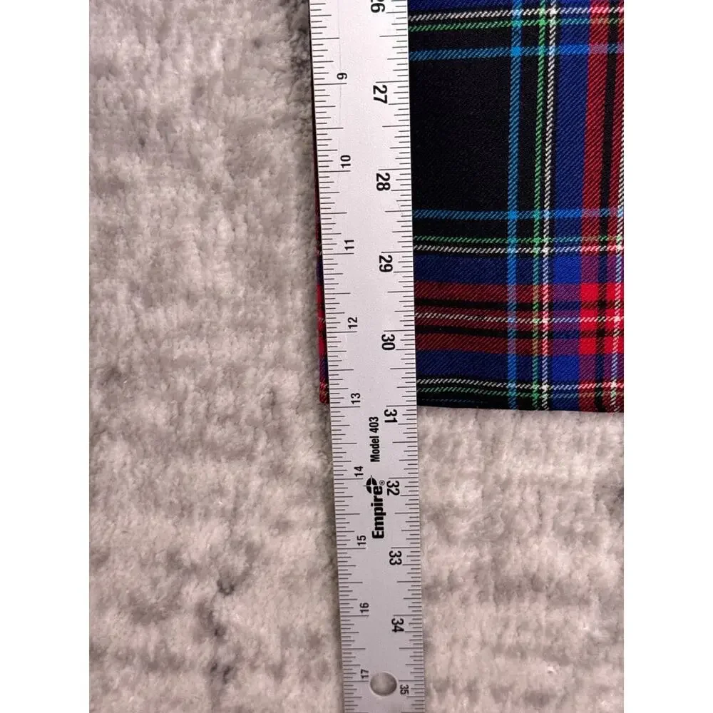 J Crew Full Length Sydney Wide Leg Pants 6 Womens Stewart Tartan Wool Trouser
